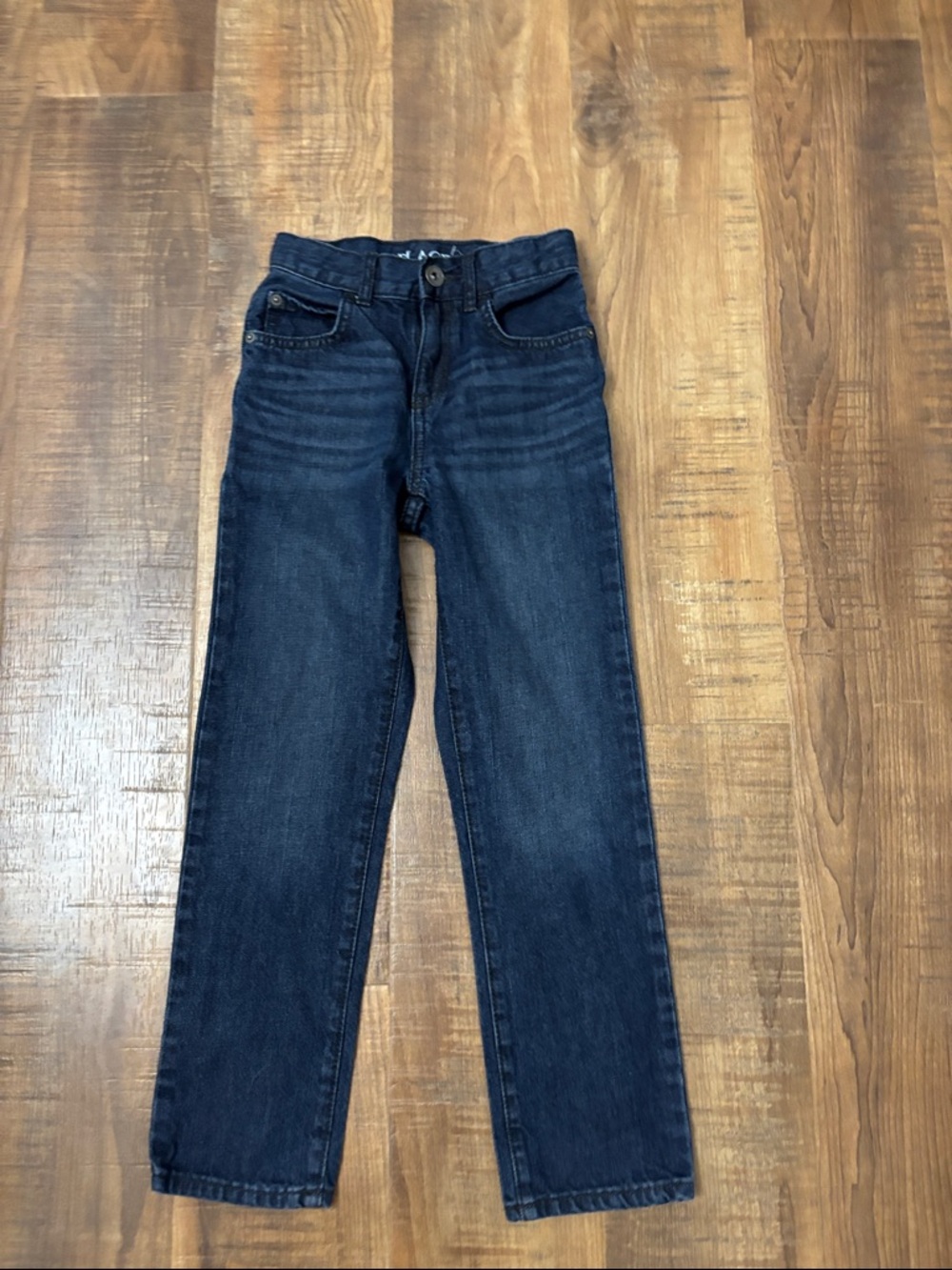 The Children's Place Dark Blue Slim Straight Jeans size 8 boys denim pant EUC